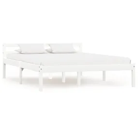 Medina Bedframe massief grenenhout wit 120x200 cm